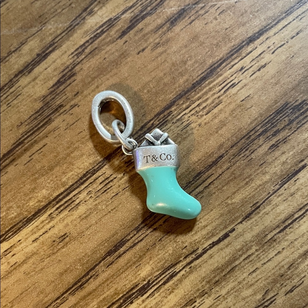 Tiffany&co blue Christmas stocking vintage